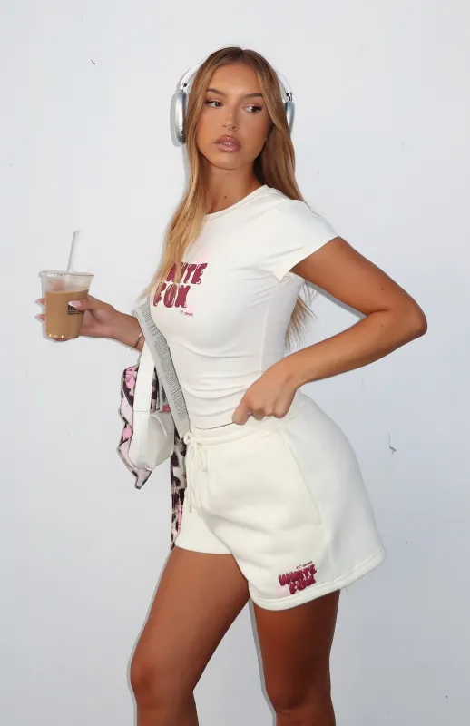 11th Street Sweet Kisses Lounge Shorts Cake Batter sold by White Fox Boutique