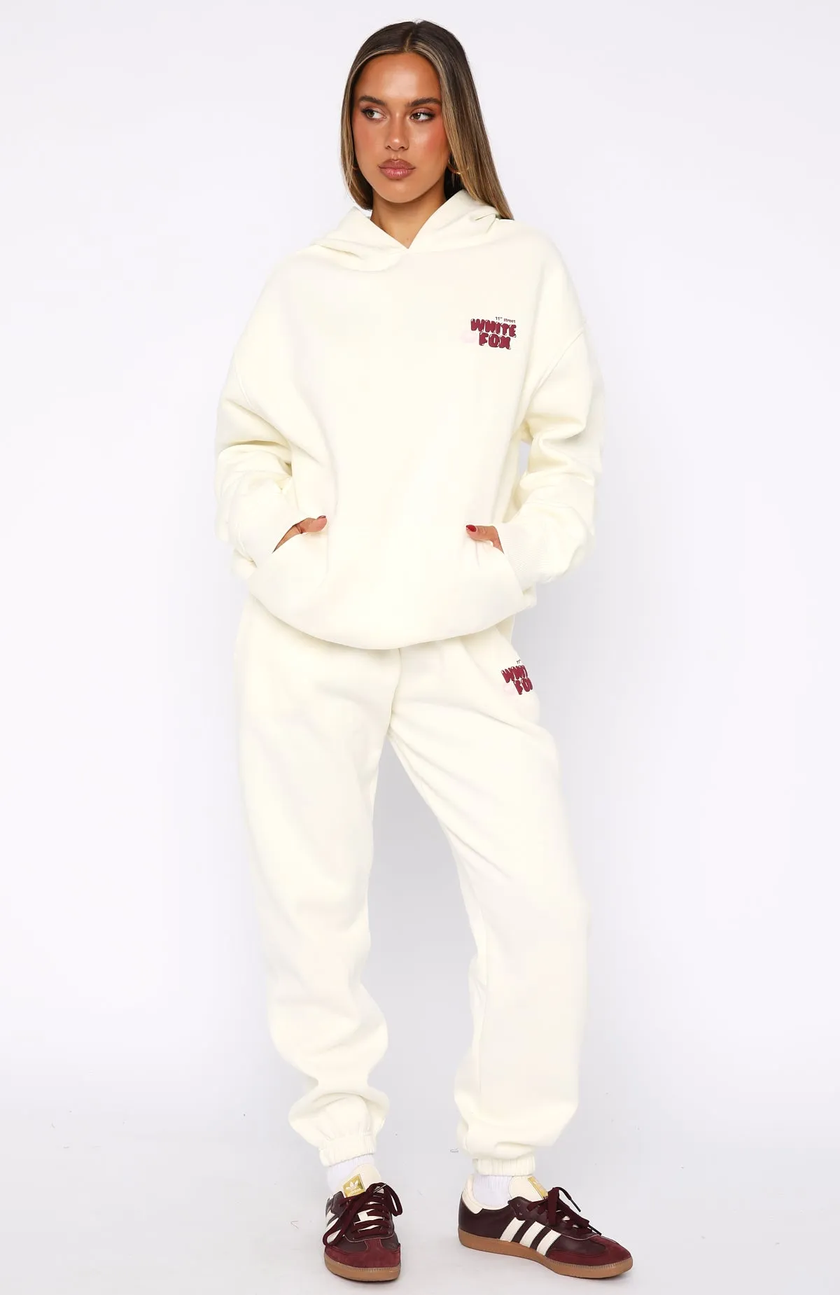 11th Street Sweet Kisses Sweatpants Cake Batter sold by White Fox Boutique product image thumbnail 2