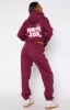 11th Street Sweet Kisses Sweatpants Very Berry sold by White Fox Boutique