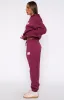 11th Street Sweet Kisses Sweatpants Very Berry sold by White Fox Boutique