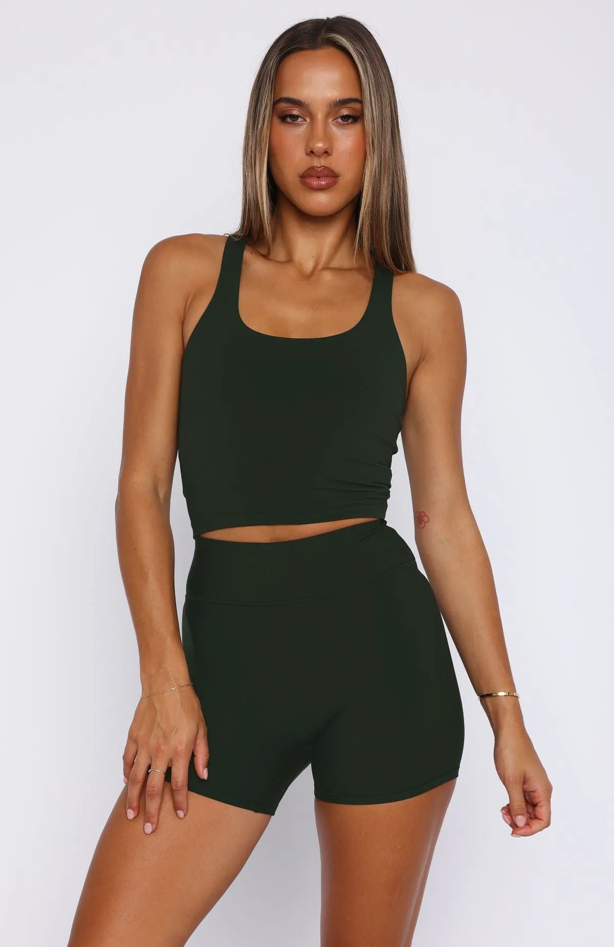 Work It Out Active Tank Forest sold by White Fox Boutique product image thumbnail 2