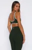 I'll Prove It Sports Crop Forest/Cream sold by White Fox Boutique