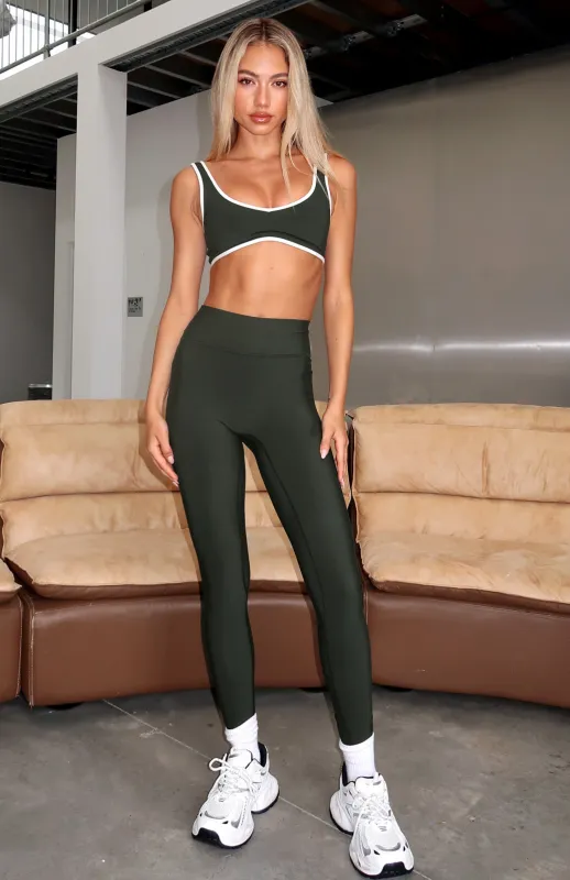 Go Getter High Waisted Leggings Forest sold by White Fox Boutique