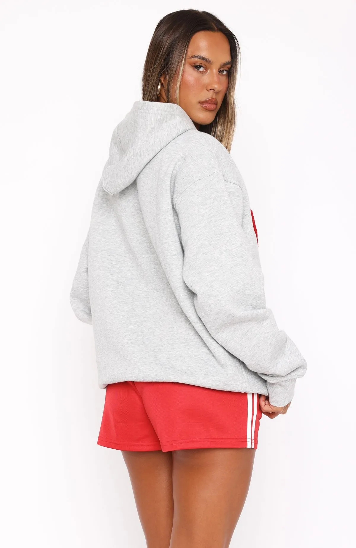 Give It Away Oversized Hoodie Dark Grey Marle sold by White Fox Boutique product image thumbnail 4