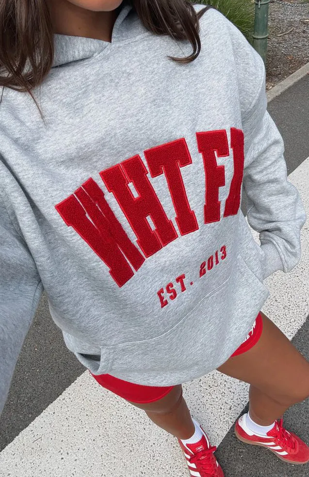 Give It Away Oversized Hoodie Dark Grey Marle sold by White Fox Boutique