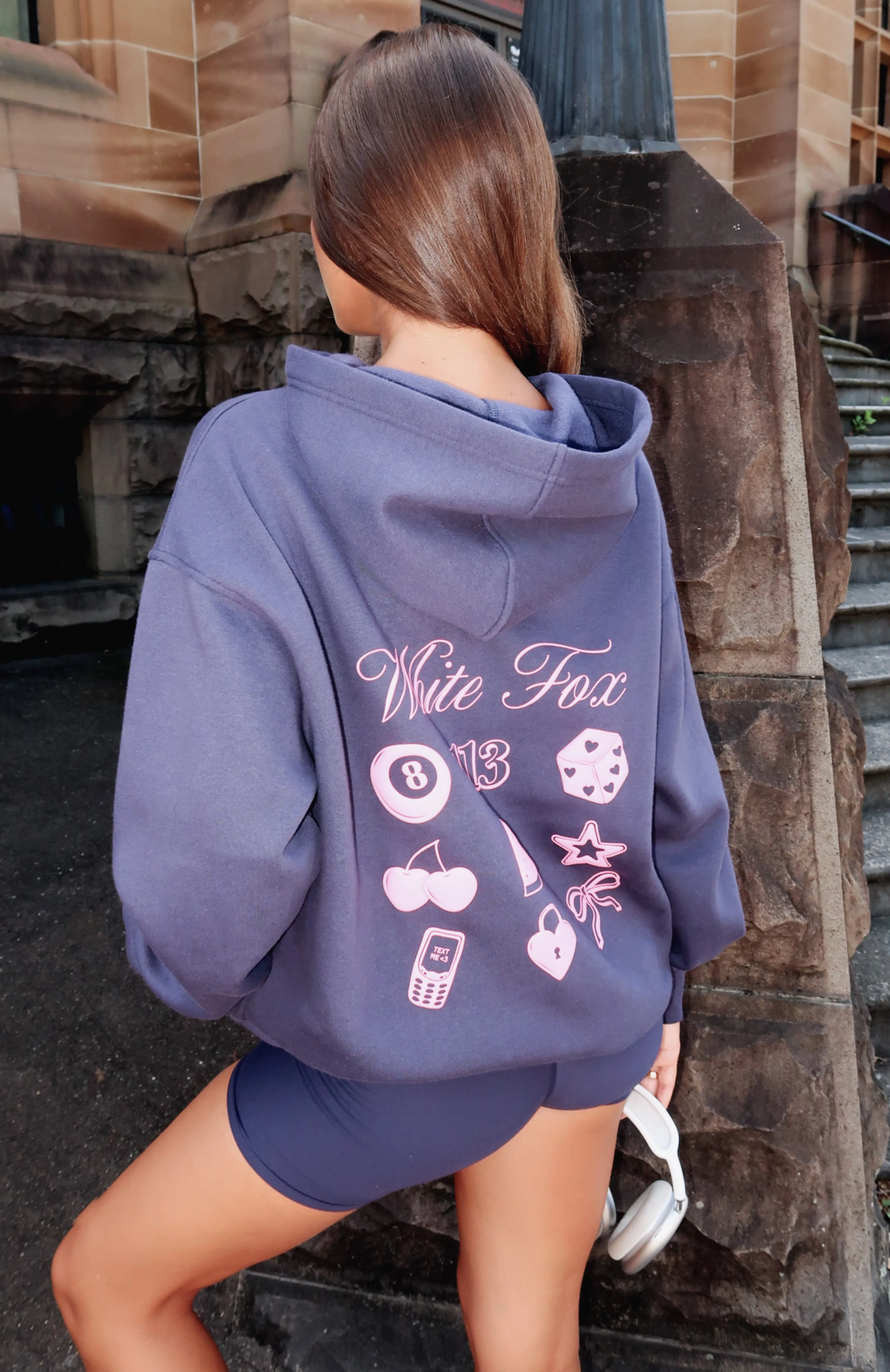 Lucky Charms Oversized Hoodie Navy sold by White Fox Boutique