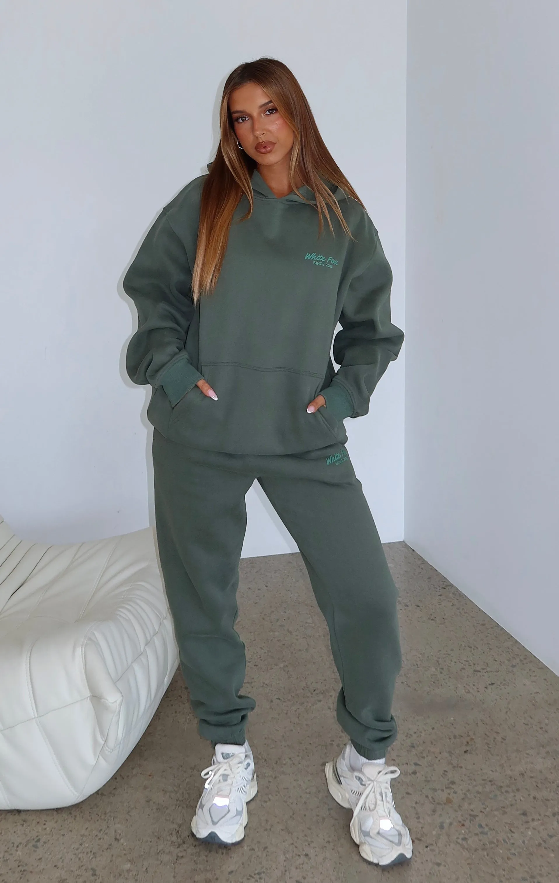 Leisure Edition Sweatpants Dark Green sold by White Fox Boutique