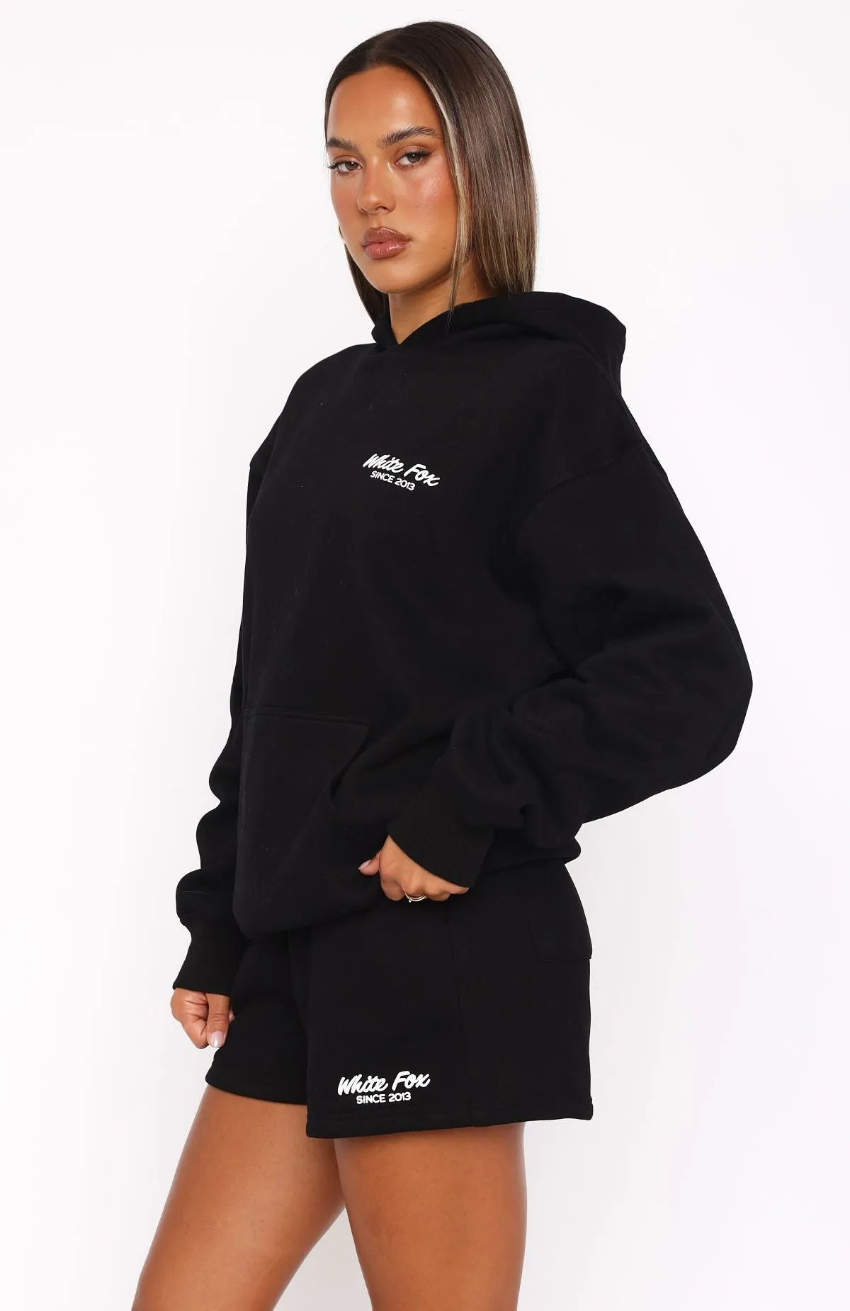 Leisure Edition Oversized Hoodie Black sold by White Fox Boutique product image thumbnail 3