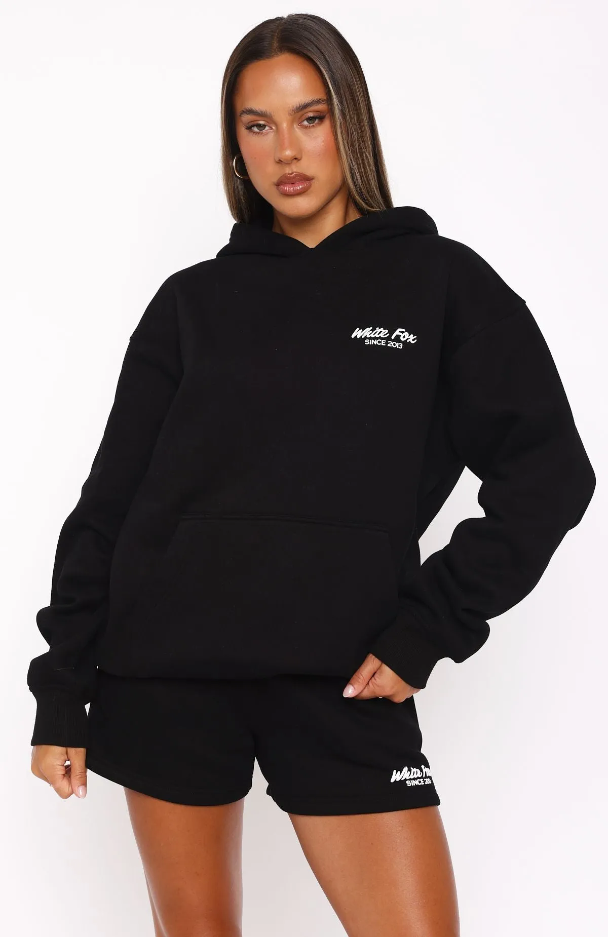 Leisure Edition Oversized Hoodie Black sold by White Fox Boutique product image thumbnail 2