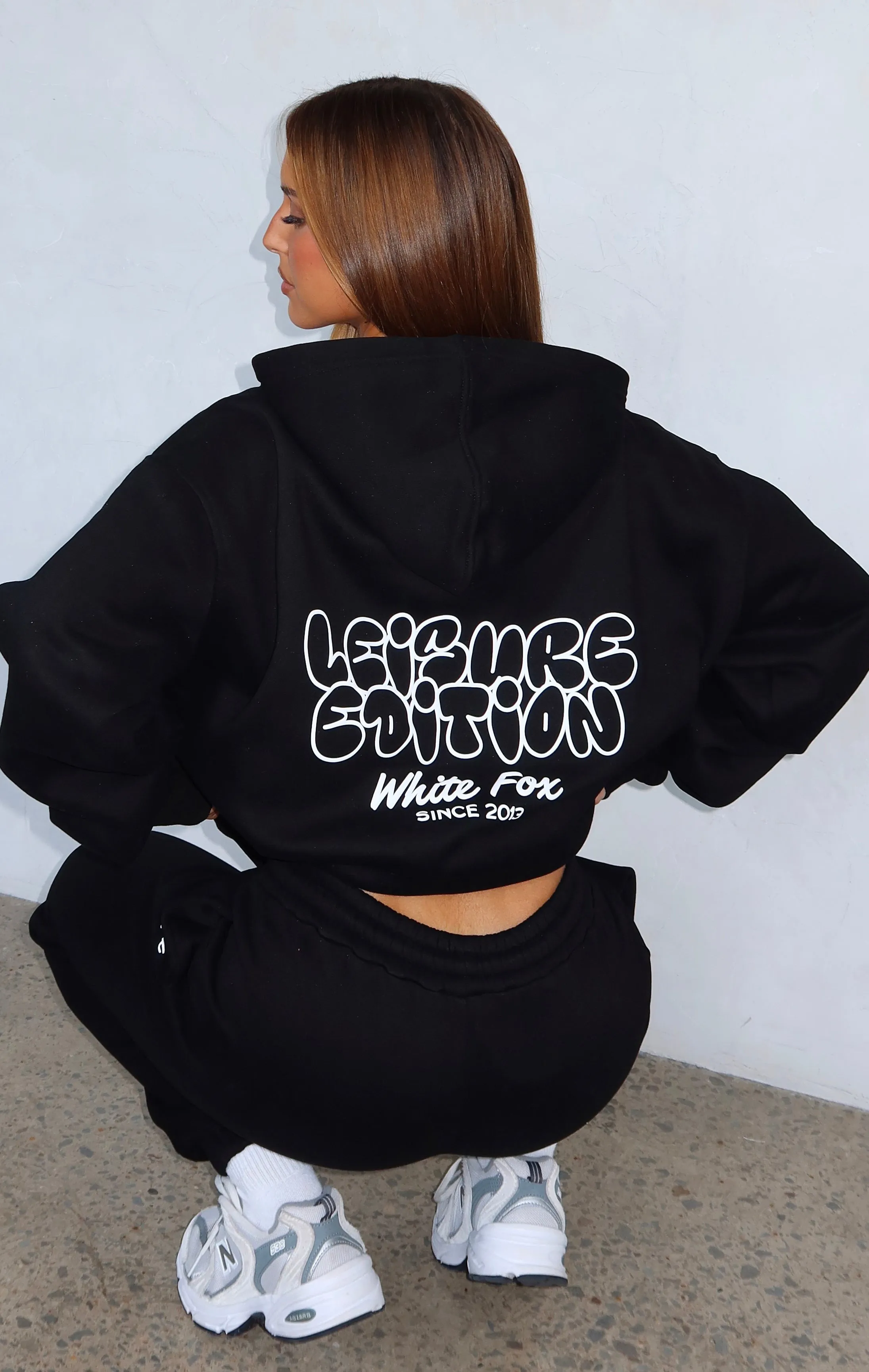 Leisure Edition Oversized Hoodie Black sold by White Fox Boutique product image thumbnail 5