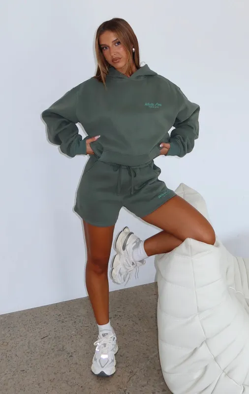 Leisure Edition Lounge Shorts Dark Green sold by White Fox Boutique