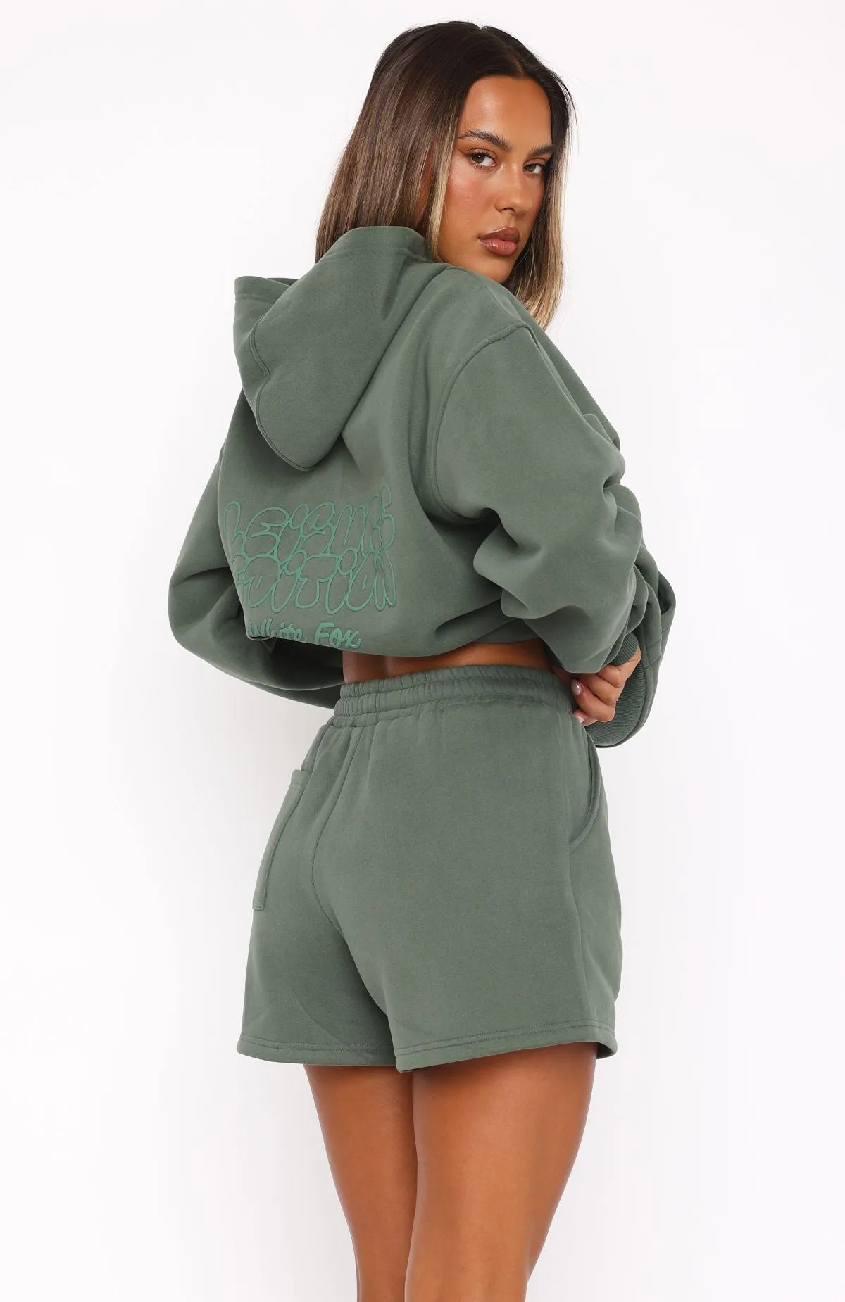 Leisure Edition Lounge Shorts Dark Green sold by White Fox Boutique product image thumbnail 4
