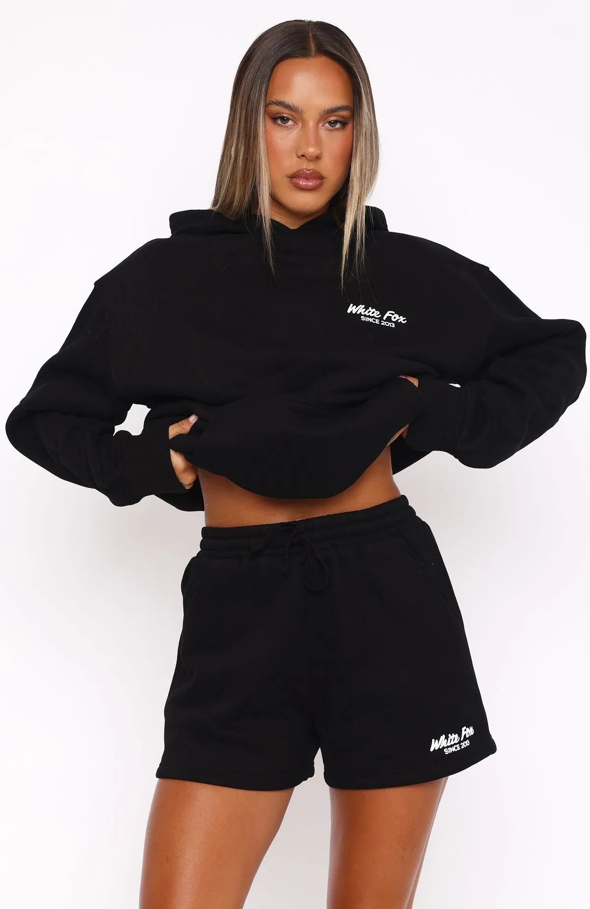 Leisure Edition Lounge Shorts Black sold by White Fox Boutique product image thumbnail 2