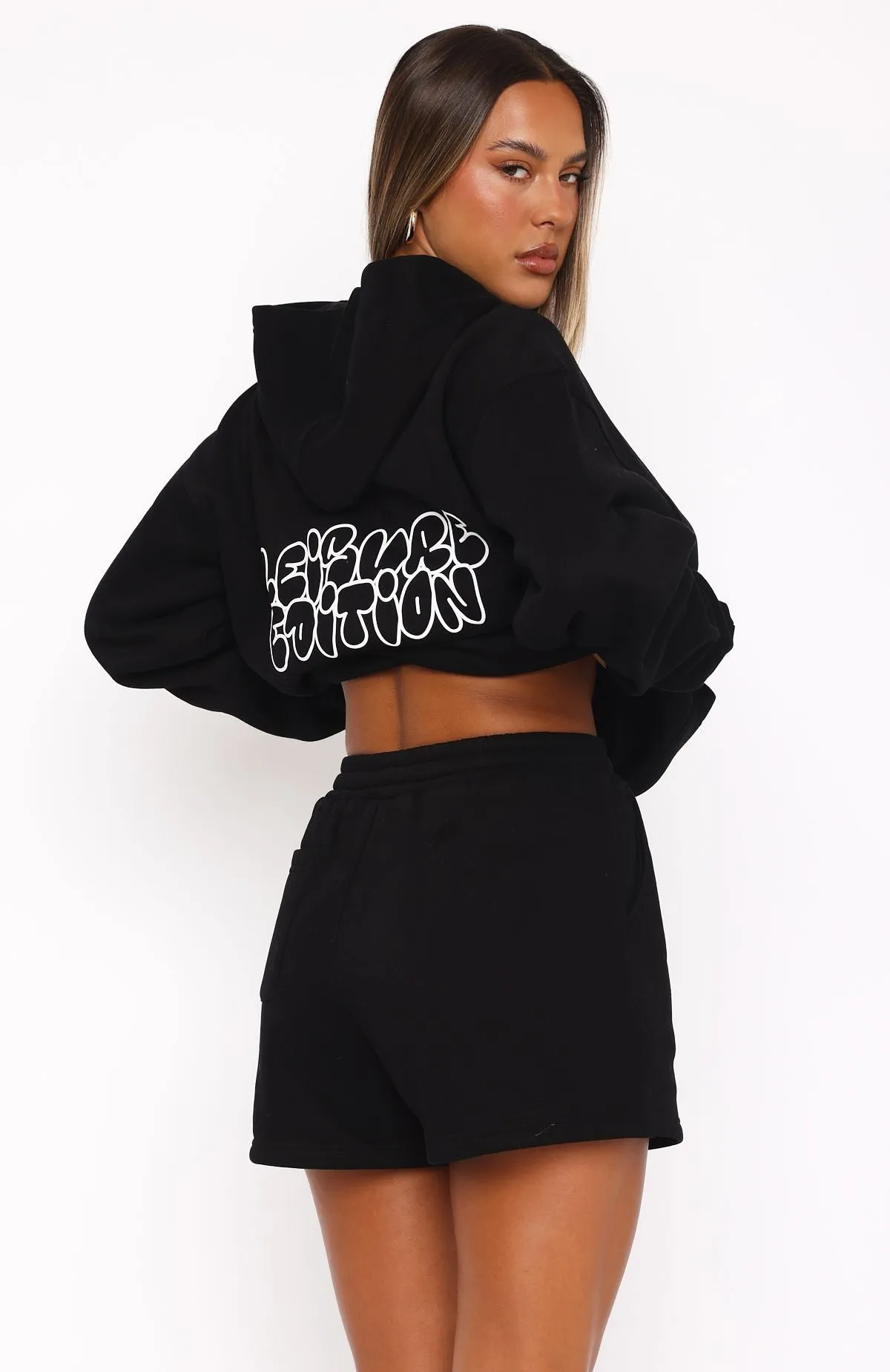 Leisure Edition Lounge Shorts Black sold by White Fox Boutique product image thumbnail 4