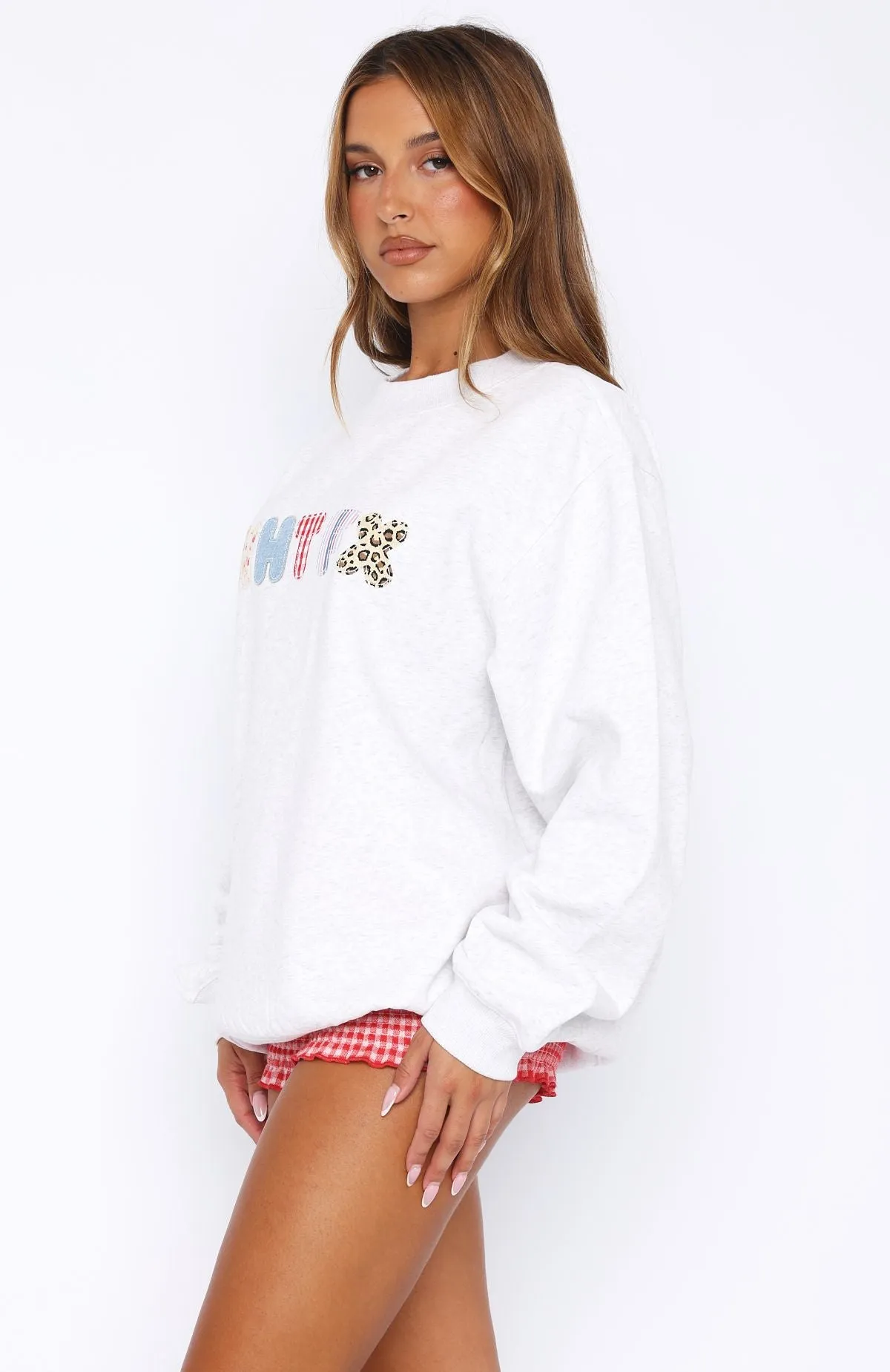 Waiting Long Enough Oversized Sweater Grey Marle sold by White Fox Boutique product image thumbnail 3