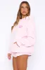 Sweet Sensations Oversized Hoodie Pink sold by White Fox Boutique