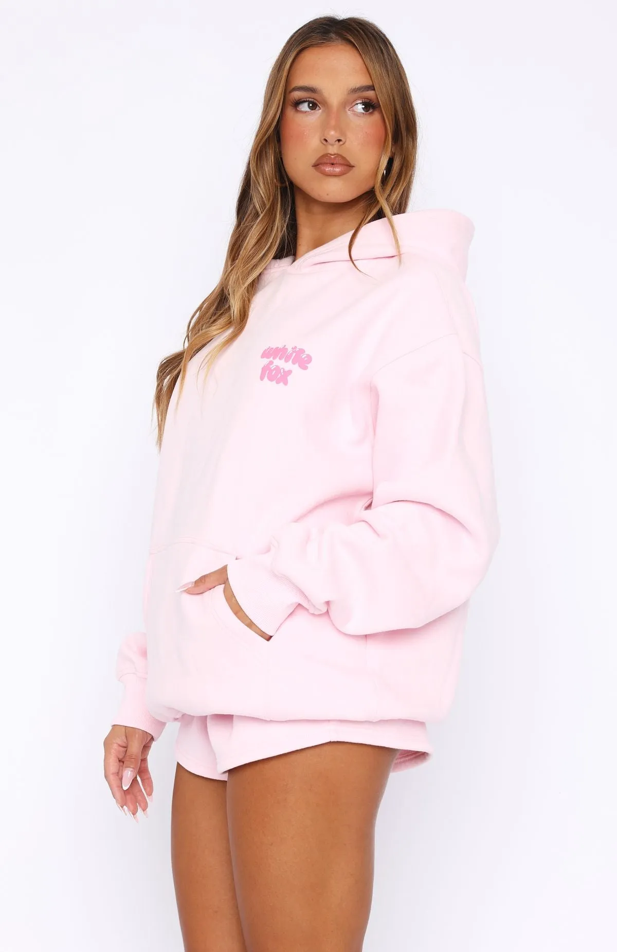 Sweet Sensations Oversized Hoodie Pink sold by White Fox Boutique product image thumbnail 3