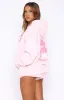 Sweet Sensations Oversized Hoodie Pink sold by White Fox Boutique
