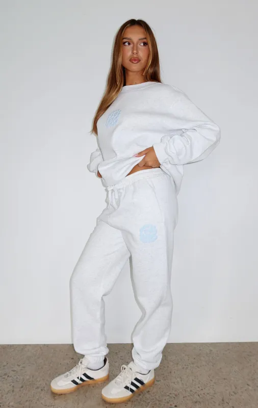 Sweet Edition Sweatpants Grey Marle sold by White Fox Boutique