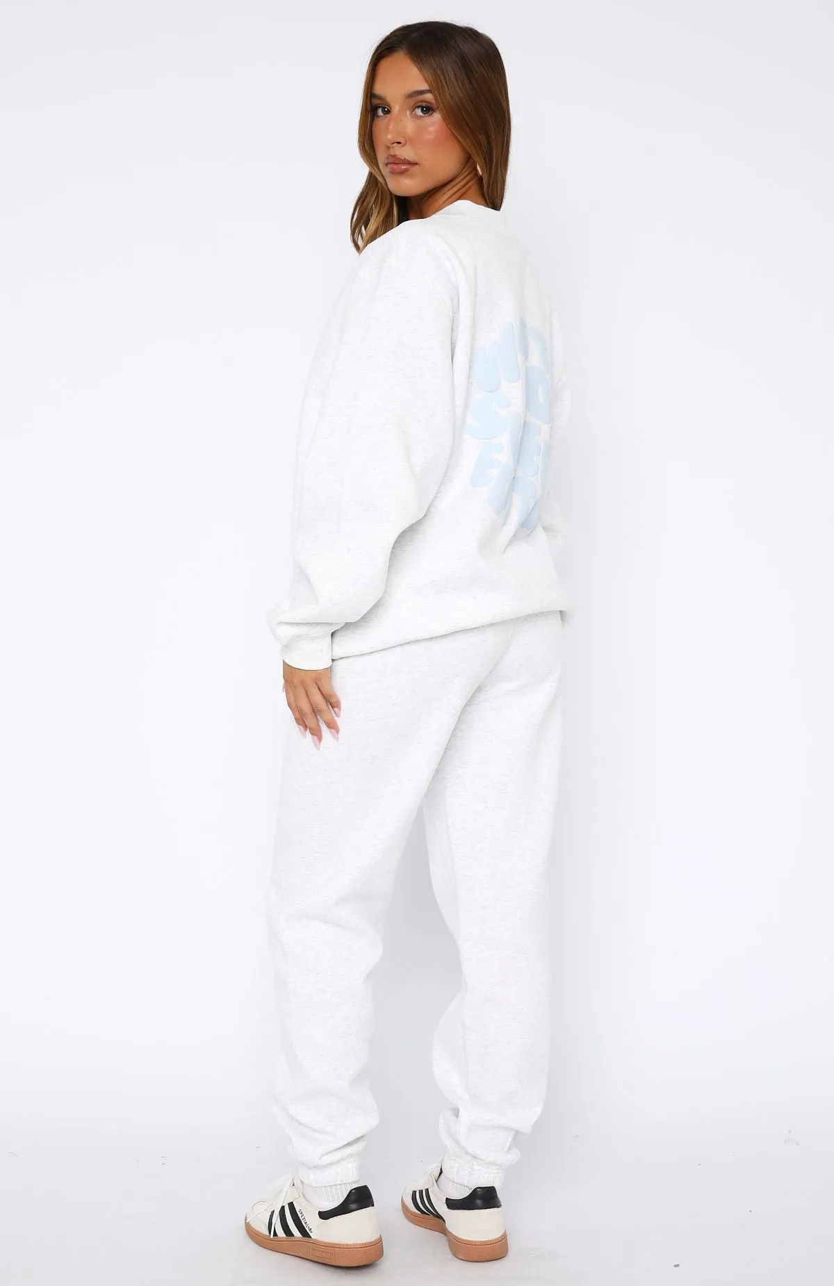 Sweet Edition Sweatpants Grey Marle sold by White Fox Boutique product image thumbnail 4