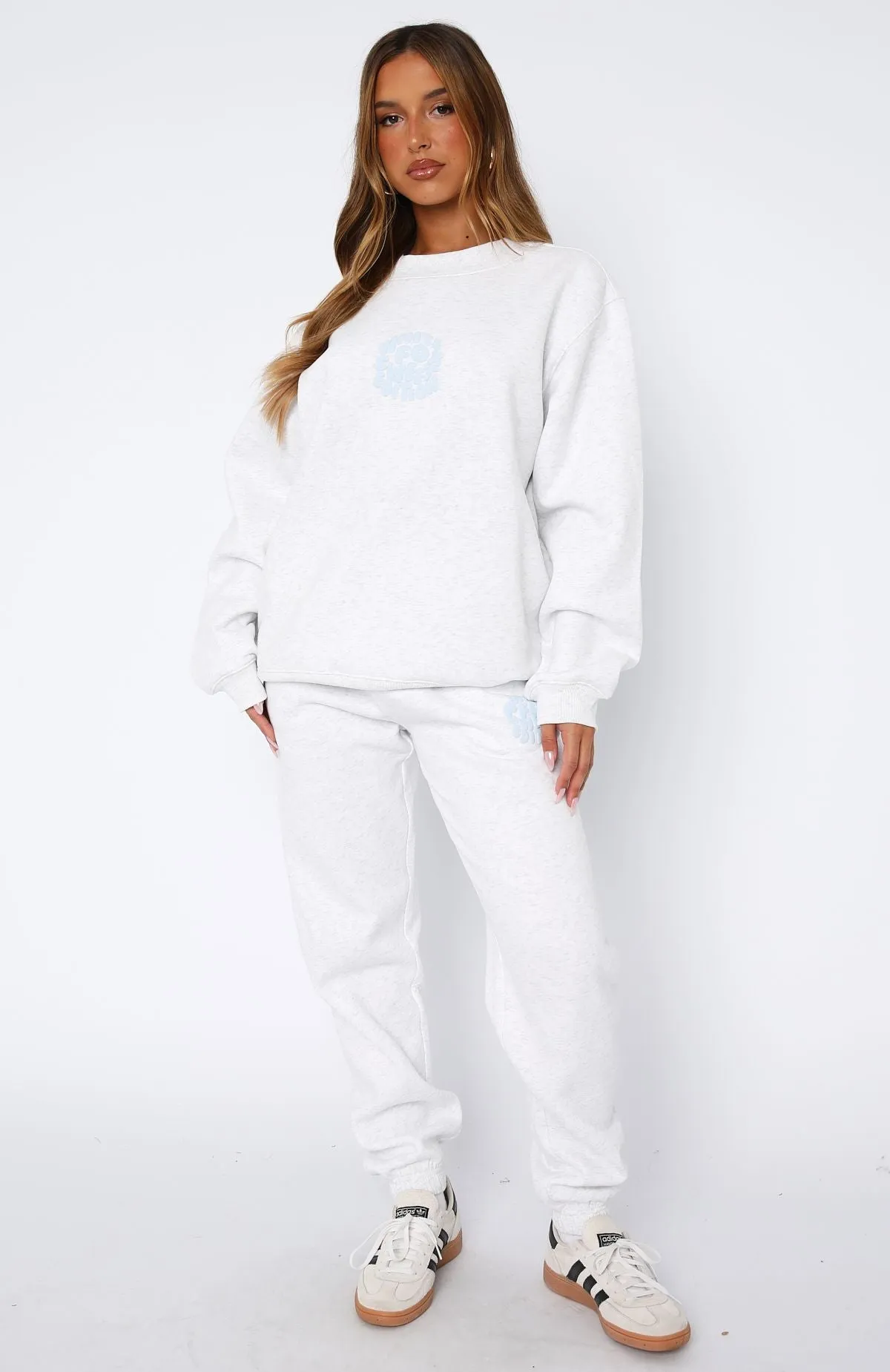 Sweet Edition Sweatpants Grey Marle sold by White Fox Boutique product image thumbnail 2