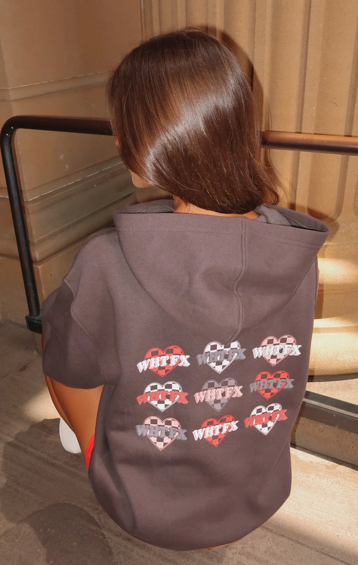 She's Too Nice Oversized Hoodie Charcoal sold by White Fox Boutique