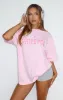Gave You My Time Oversized Tee Pink sold by White Fox Boutique
