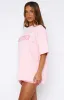 Gave You My Time Oversized Tee Pink sold by White Fox Boutique