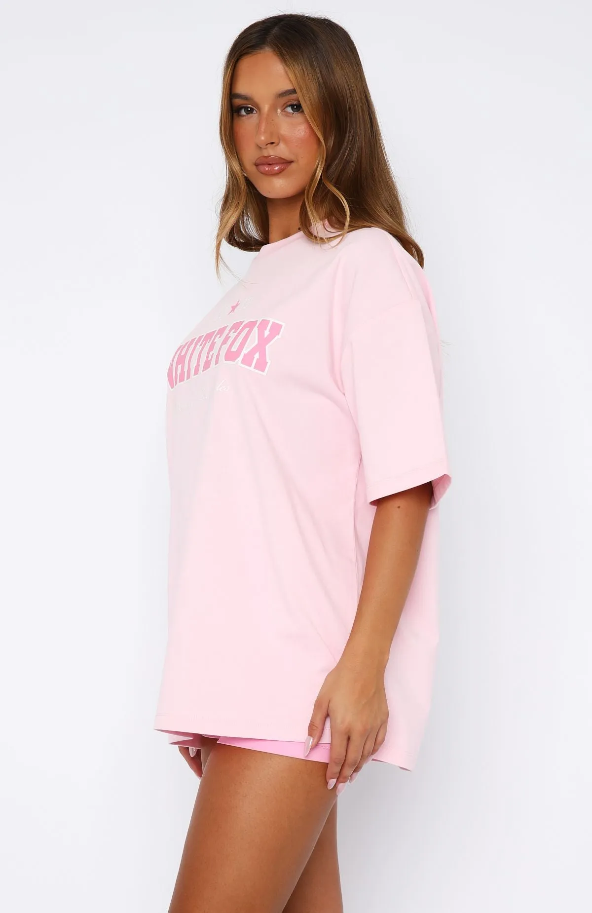 Gave You My Time Oversized Tee Pink sold by White Fox Boutique product image thumbnail 3