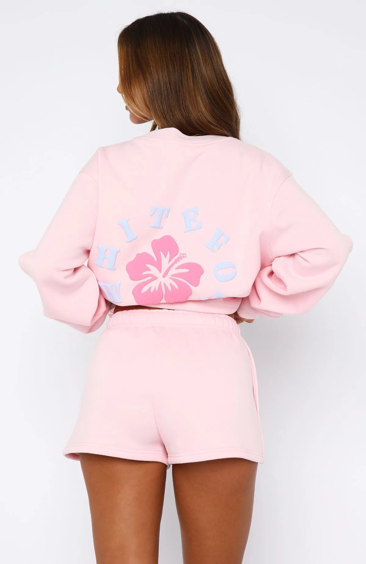 Keep Blooming Lounge Shorts Pink sold by White Fox Boutique product image thumbnail 4