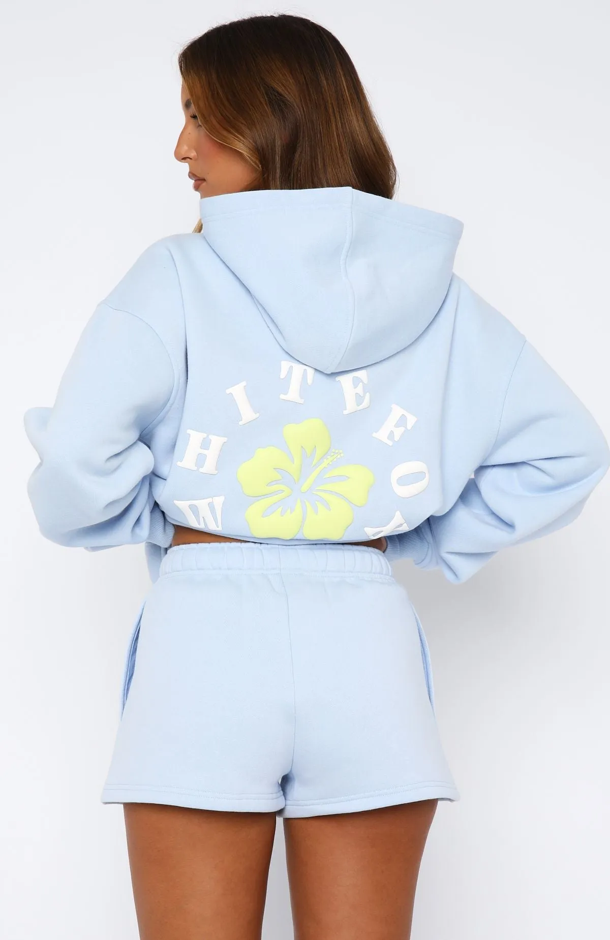 Keep Blooming Lounge Shorts Blue sold by White Fox Boutique product image thumbnail 4