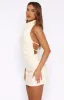 Just Small Talk Halter Mini Dress Pearl sold by White Fox Boutique
