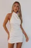Just Small Talk Halter Mini Dress Pearl sold by White Fox Boutique