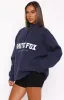 High Standard Zip Front Sweater Navy sold by White Fox Boutique