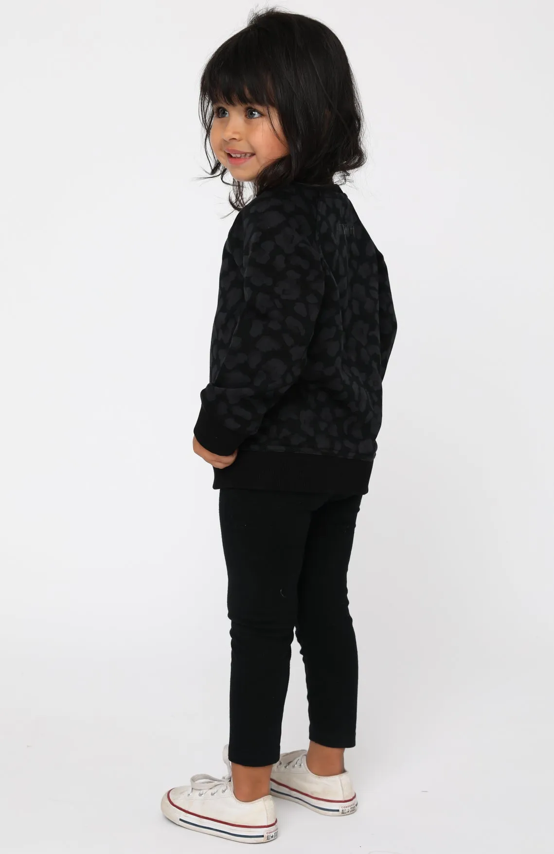 Mini Team Camo Sweater Midnight Camo sold by White Fox Boutique product image thumbnail 4