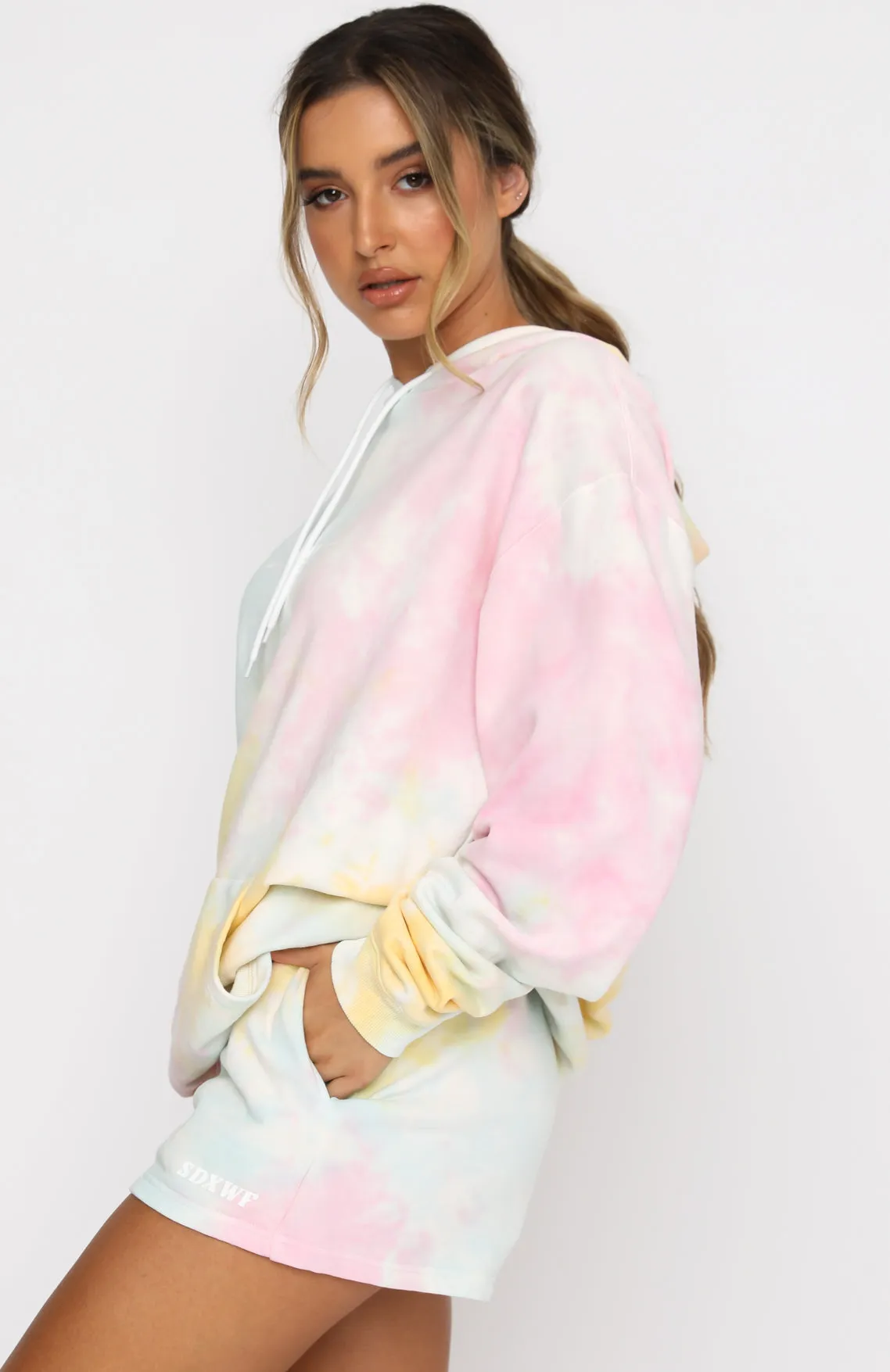 Date Night At Home Oversized Hoodie Popsicle sold by White Fox Boutique product image thumbnail 3