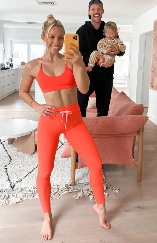 Monza Leggings Tangerine sold by White Fox Boutique