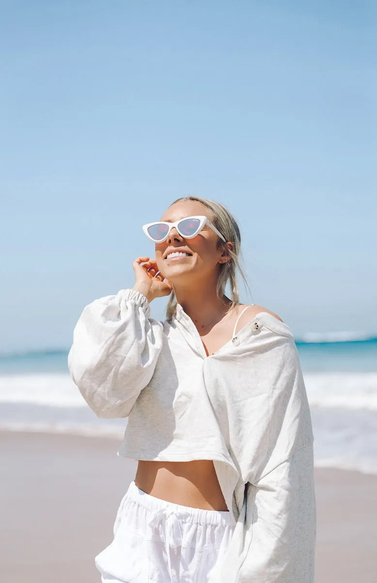 Virgo Sunglasses Matte Mylk sold by White Fox Boutique product image thumbnail 2