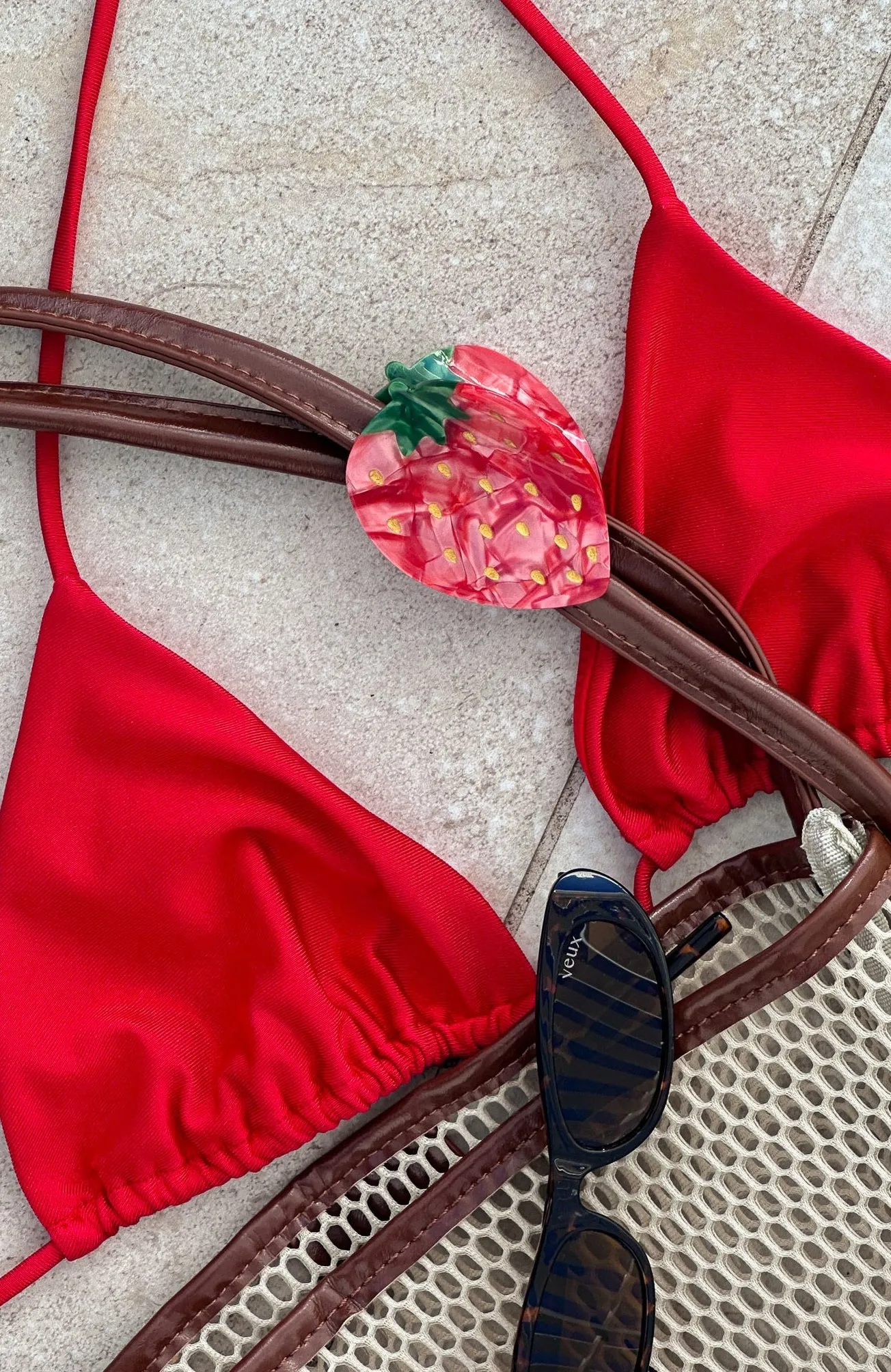 Piper Hair Clip Strawberry sold by White Fox Boutique product image thumbnail 4