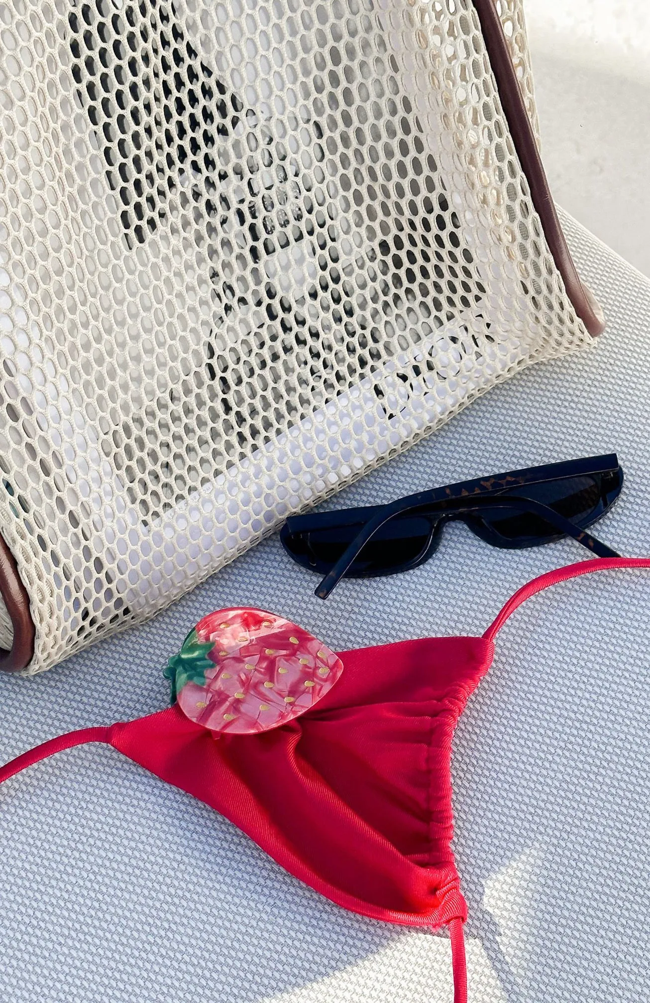 Piper Hair Clip Strawberry sold by White Fox Boutique