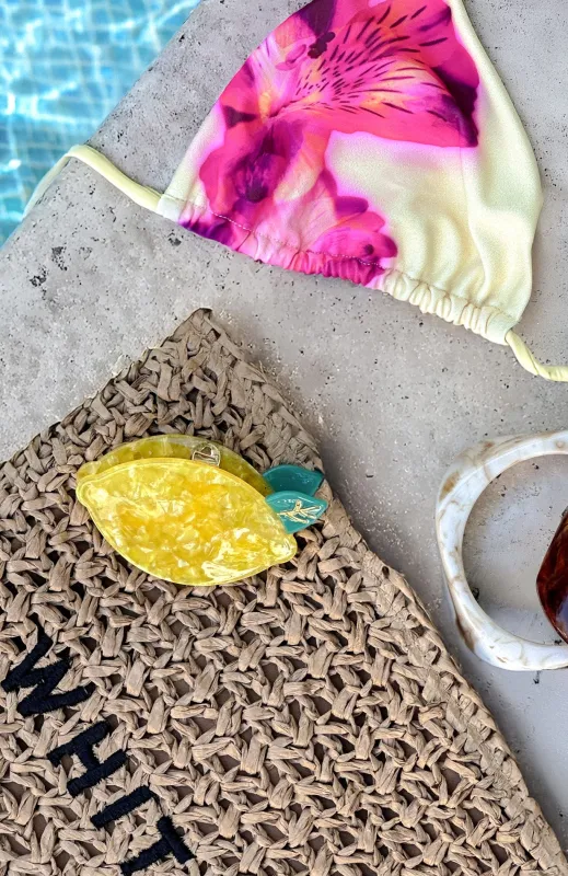 Piper Hair Clip Lemon sold by White Fox Boutique