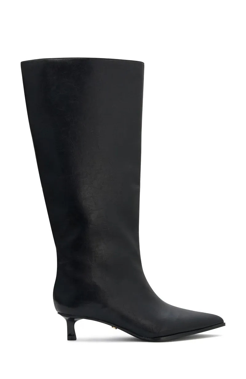 Juliette Knee High Boots Black Crinkle sold by White Fox Boutique product image thumbnail 2