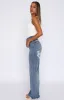 Alana High Waisted Straight Leg Jeans Mid Blue sold by White Fox Boutique