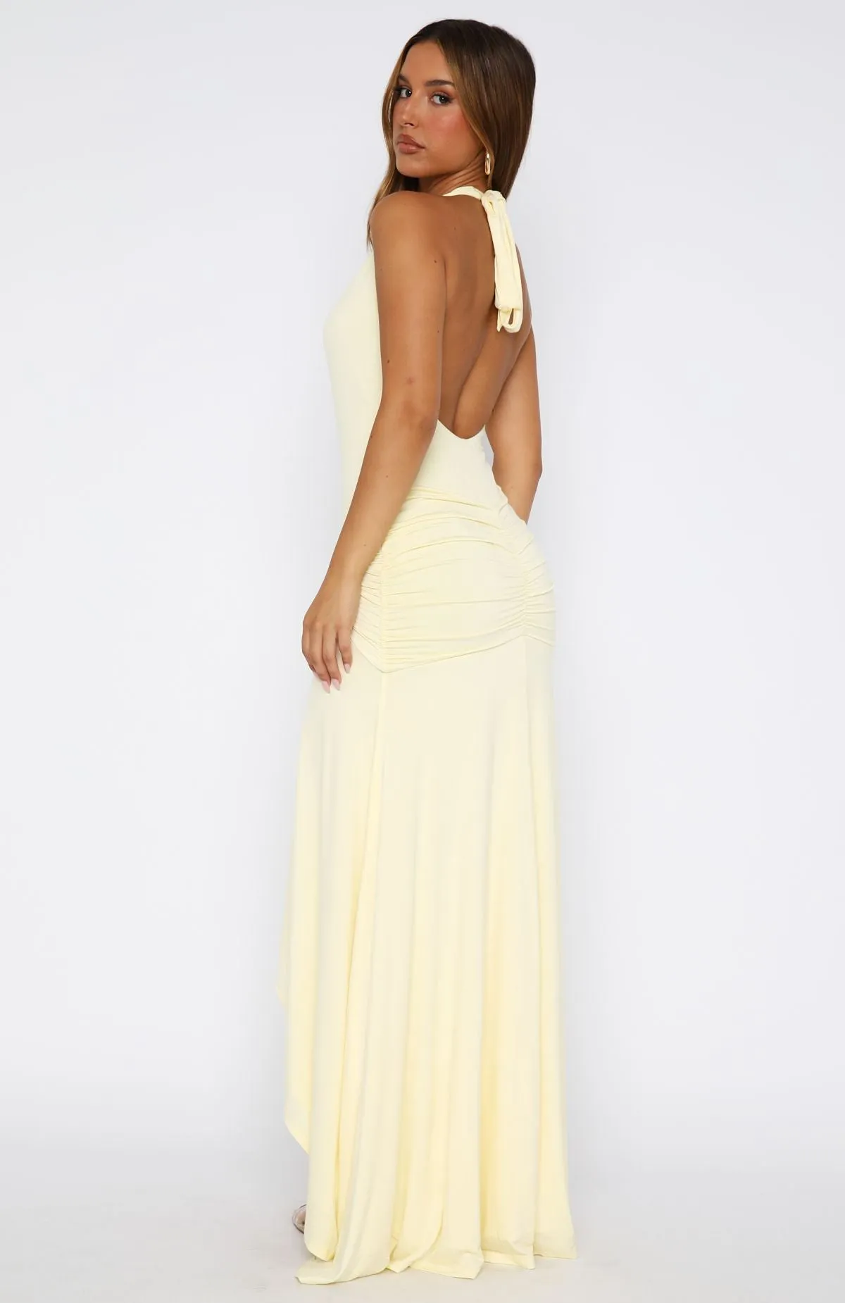 Grande Dame Maxi Dress Lemon sold by White Fox Boutique product image thumbnail 4