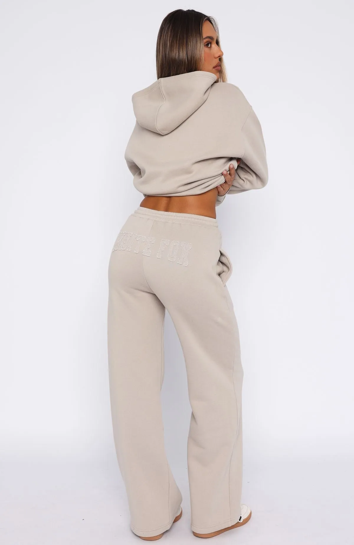 Shout It Out Wide Leg Sweatpants Moon sold by White Fox Boutique product image thumbnail 4