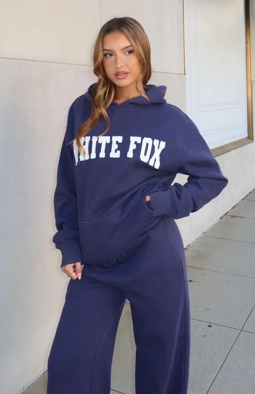 Shout It Out Oversized Hoodie Navy sold by White Fox Boutique