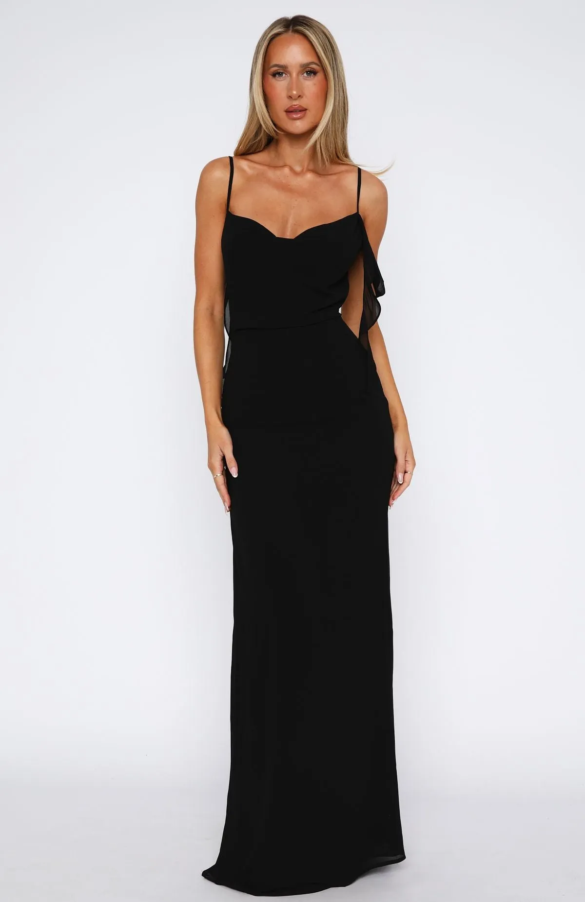 Love Blossoms Maxi Dress Black sold by White Fox Boutique product image thumbnail 3