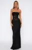 Fall In Love With You Strapless Maxi Dress Black sold by White Fox Boutique