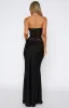 Fall In Love With You Strapless Maxi Dress Black sold by White Fox Boutique