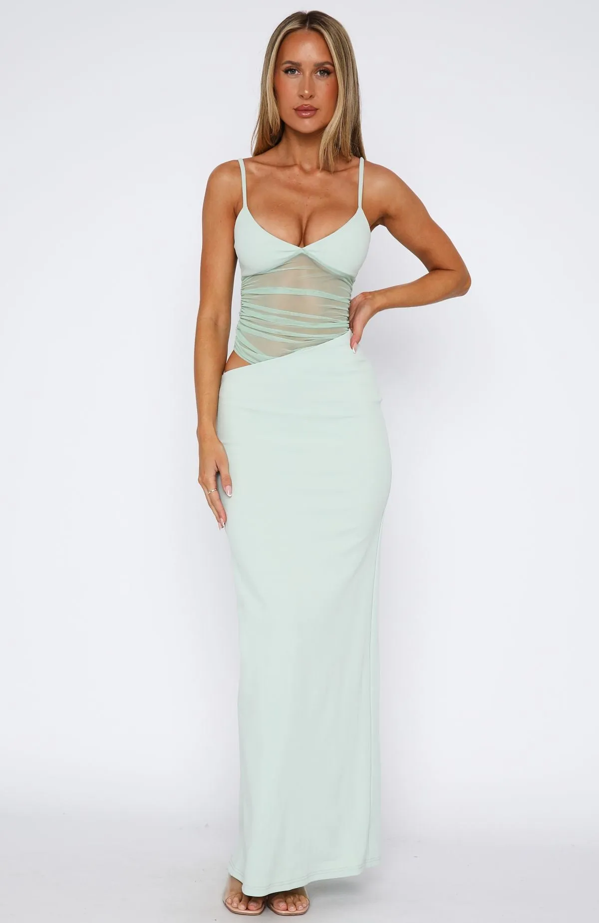 Call Me Up Maxi Dress Mint sold by White Fox Boutique product image thumbnail 3